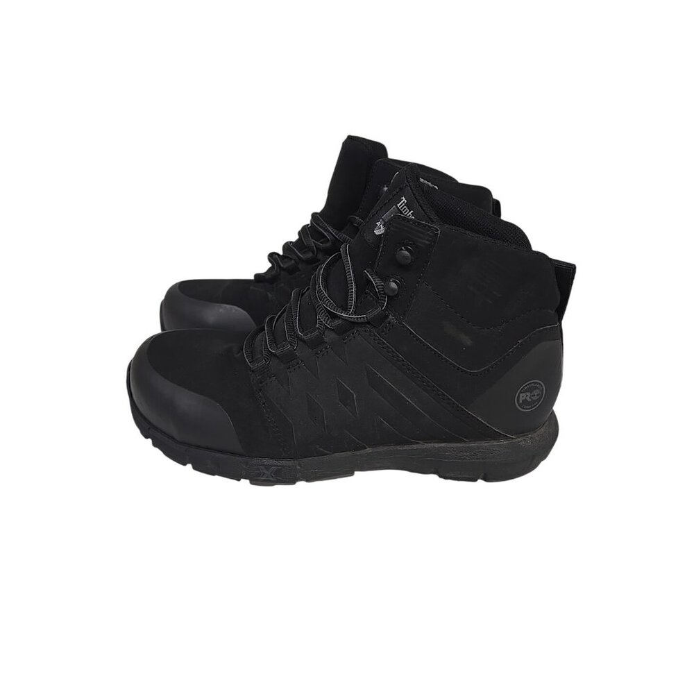 Timberland PRO Men's A297S Radius CTCP Mid Athletic Work Boots Black Size 8W - Picture 6 of 8